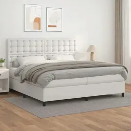 vidaxl-lozko-kontynentalne-z-materacem-biale-ekoskora-200x200-cm