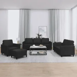 vidaxl-4-osobowa-sofa-z-poduszkami-czarna-sztuczna-skora