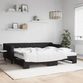 vidaxl-sofa-rozsuwana-z-materacami-czarna-90x200-cm-tkanina