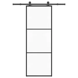 vidaxl-drzwi-przesuwne-z-osprzetem-szklo-esg-i-aluminium-76x205-cm