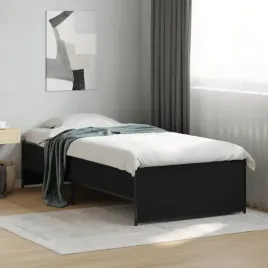 vidaxl-rama-lozka-czarna-75x190-cm-material-drewnopochodny-i-metal
