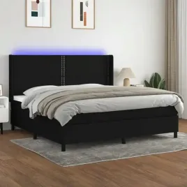 vidaxl-lozko-kontynentalne-z-materacem-czarne-200-x-200-cm-tkanina