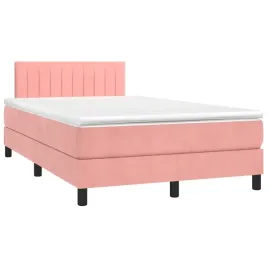vidaxl-lozko-kontynentalne-z-materacem-i-led-roz-120x190-cm-aksamit