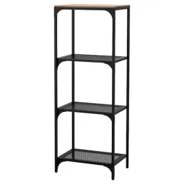 ikea-fjallbo-regal-czarny-51x136-cm