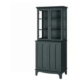 ikea-lommarp-szafka-z-drzwiami-szklanymi-granatowozielony-86x199-cm