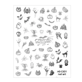 naklejki-do-paznokci-cienkie-samoprzylepne-halloween-ms-c301-srebrne