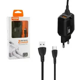 ladowarka-sieciowa-2-4a-kabel-typ-c-czarna-usb-c-somostel-2400ma-2xusb-du