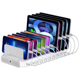 unitek-stacja-ladujaca-10xusb-2-4a-60w-biala