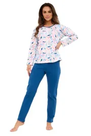cornette-dluga-pizama-damska-amelia-bawelna-2xl