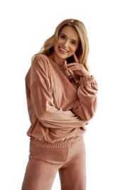 taro-dres-damski-welurowy-belle-3023-s-jasny-braz