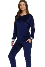 doctor-nap-pizama-damska-welurowa-pm-5219-xl-blue