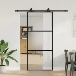 vidaxl-drzwi-przesuwne-z-zestawem-okuc-czarne-90x205cm-szklo-hartowane