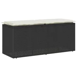 vidaxl-lawka-ogrodowa-z-poduszka-czarna-110x40x44-cm-polirattan