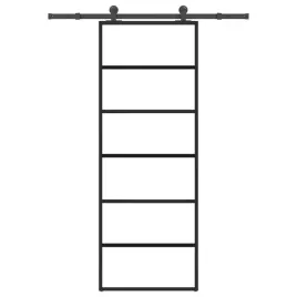 vidaxl-drzwi-przesuwne-z-osprzetem-szklo-esg-i-aluminium-76x205-cm