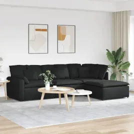 vidaxl-sofa-modulowa-z-podnozkiem-i-poduszkami-tkanina-czarna