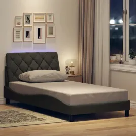 vidaxl-rama-lozka-z-led-bez-materaca-ciemnoszara-100x200-cm-tkanina