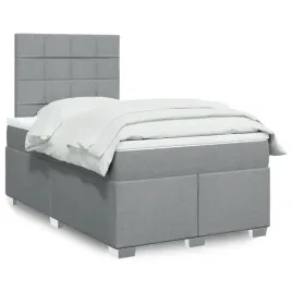 vidaxl-lozko-kontynentalne-z-materacem-jasnoszare-120x190-cm-tkanina