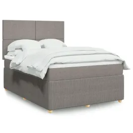 vidaxl-lozko-kontynentalne-z-materacem-taupe-tkanina-140x200-cm