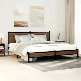 vidaxl-metalowa-rama-lozka-bez-materaca-brazowy-dab-180x200-cm