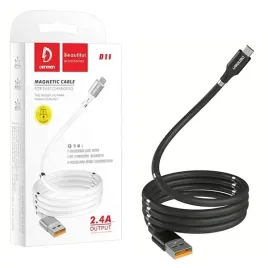 kabel-usb-typ-c-denmen-czarny-d11t-magnetyczny