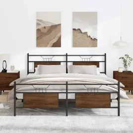 vidaxl-metalowa-rama-lozka-bez-materaca-brazowy-dab-180x200-cm