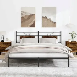 vidaxl-rama-lozka-bez-materaca-dab-wedzony-183x203-cm-drewno-klejone