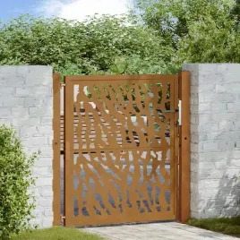 vidaxl-brama-ogrodowa-105x105-cm-stal-nierdzewna-wzor-sladu
