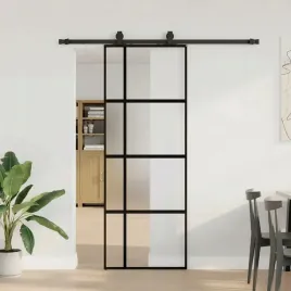 vidaxl-drzwi-przesuwne-z-zestawem-okuc-czarne-76x205cm-szklo-hartowane