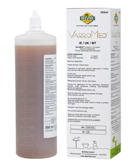 VARROMED lek do skutecznego zwalczania warrozy - OTC butelka 555 ml