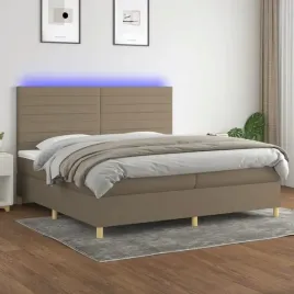 vidaxl-lozko-kontynentalne-z-materacem-taupe-200-x-200-cm-tkanina