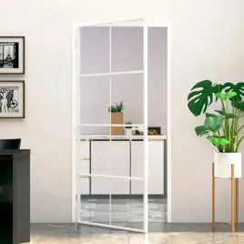 vidaxl-drzwi-wewnetrzne-biale-93x2015-cm-szklo-i-aluminium