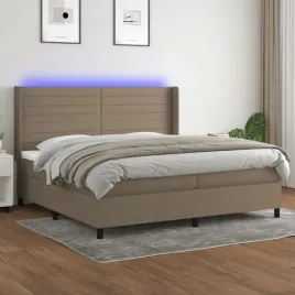 vidaxl-lozko-kontynentalne-z-materacem-taupe-200-x-200-cm-tkanina