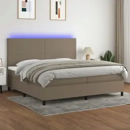 vidaxl-lozko-kontynentalne-z-materacem-taupe-200-x-200-cm-tkanina