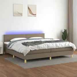 vidaxl-lozko-kontynentalne-z-materacem-taupe-200-x-200-cm-tkanina