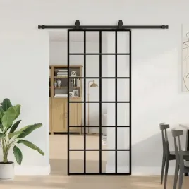 vidaxl-drzwi-przesuwne-z-zestawem-okuc-czarne-90x205-cm-esg-szklo