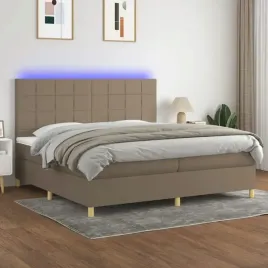 vidaxl-lozko-kontynentalne-z-materacem-taupe-200-x-200-cm-tkanina
