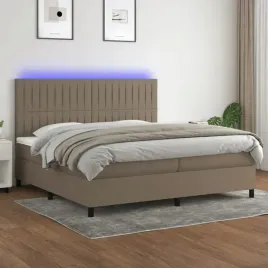 vidaxl-lozko-kontynentalne-z-materacem-taupe-200-x-200-cm-tkanina