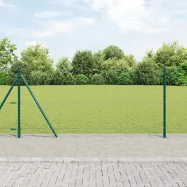 ogrodzenie-w-ksztalcie-szesciokata-vidaxl-zielone-1x100-m-stal