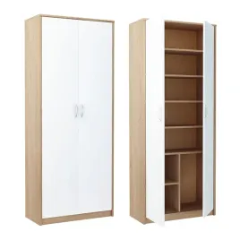 regal-z-drzwiami-180x74-cm-szafka-polka-na-ksiazki-segregatory-sonoma-bialy