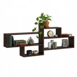 regal-scienny-wiszacy-polka-na-ksiazki-do-salonu-na-sciane-nr-6-wenge