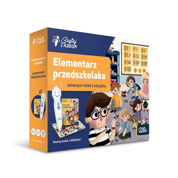 Zestaw ELEMENTARZ PRZEDSZKOLAKA + pióro ALBI