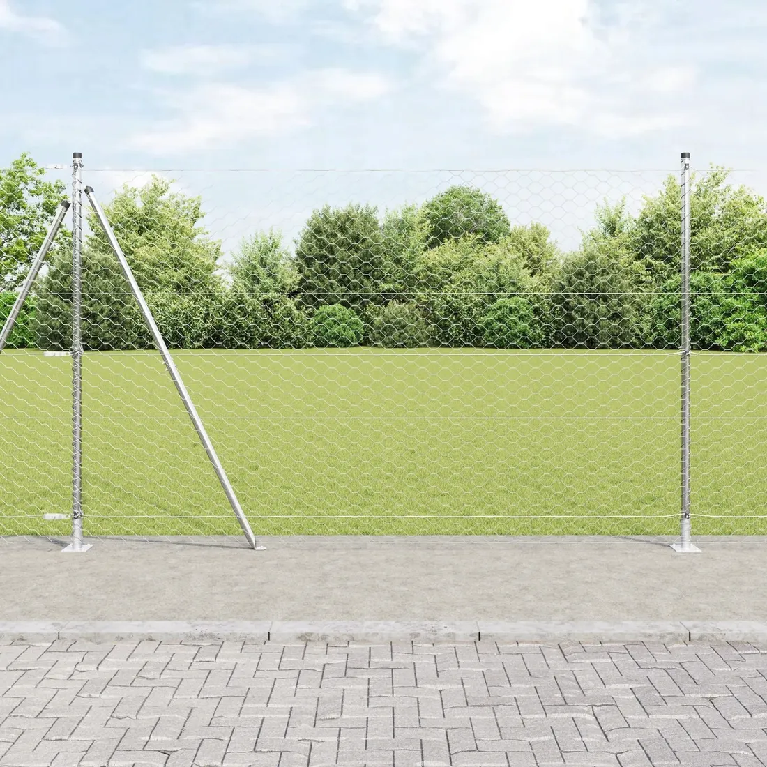 plot-heksagonalny-vidaxl-16x25-m-stal-ocynkowana