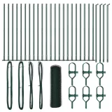 zielony-plot-heksagonalny-vidaxl-0-8x50-m-stal-stan-nowy