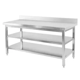 stol-gastronomiczny-stal-nierdzewna-200x70cm-przyscienny-2-polki-x-standard