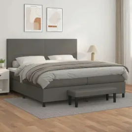 vidaxl-lozko-kontynentalne-z-materacem-szare-ekoskora-200x200-cm