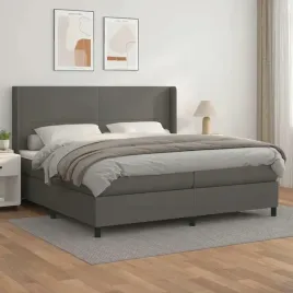 vidaxl-lozko-kontynentalne-z-materacem-szare-ekoskora-200x200-cm