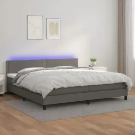 vidaxl-lozko-kontynentalne-z-materacem-i-led-szara-ekoskora-200x200cm