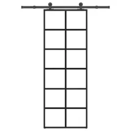 vidaxl-drzwi-przesuwne-z-osprzetem-szklo-esg-i-aluminium-76x205-cm