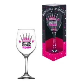 duzy-xxl-590-ml-kieliszek-do-wina-w-kartonie-krolowa-jest-tylko-jedna