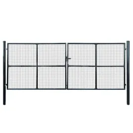 vidaxl-brama-ogrodowa-z-siatki-galwanizowana-stal-400x150-cm-szara